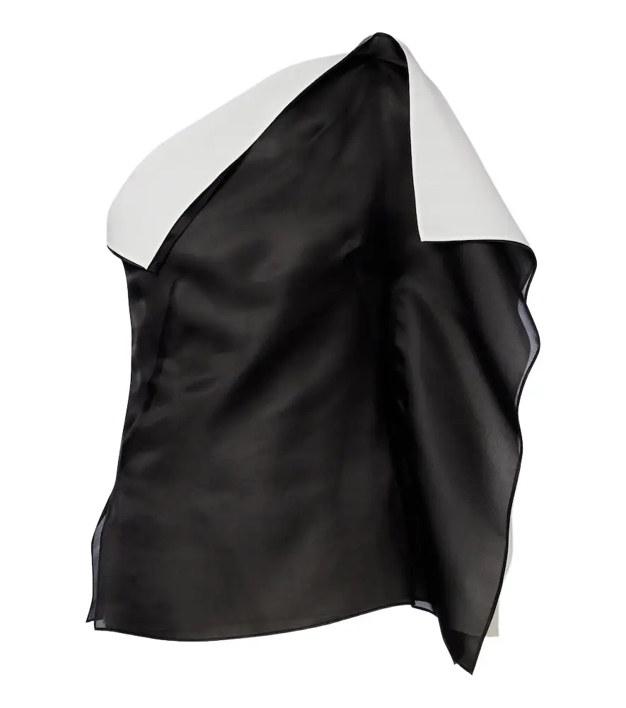 Rohe Róhe Draped one-shoulder silk top