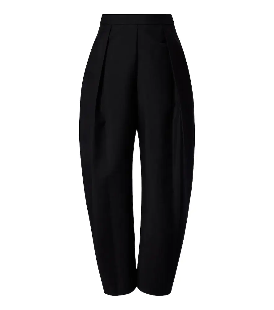 Rohe Róhe Wool and mohair barrel pants