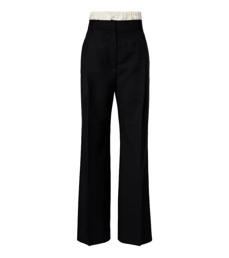 Rohe Róhe Wool and mohair wide-leg pants