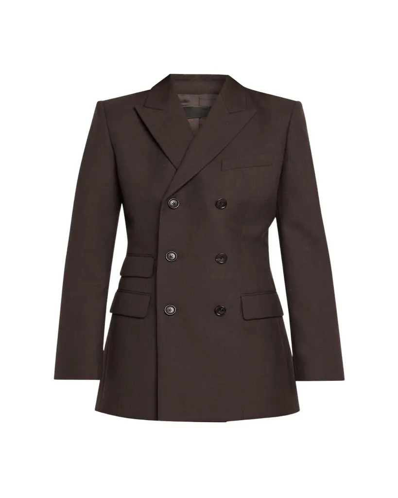 Nili Lotan Noah Virgin Wool Double-Breasted Jacket