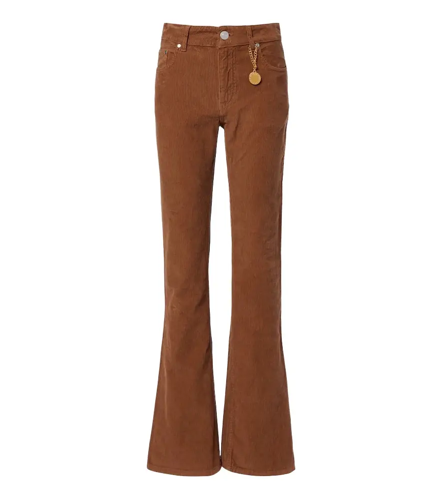 Stella McCartney Cotton corduroy flared pants