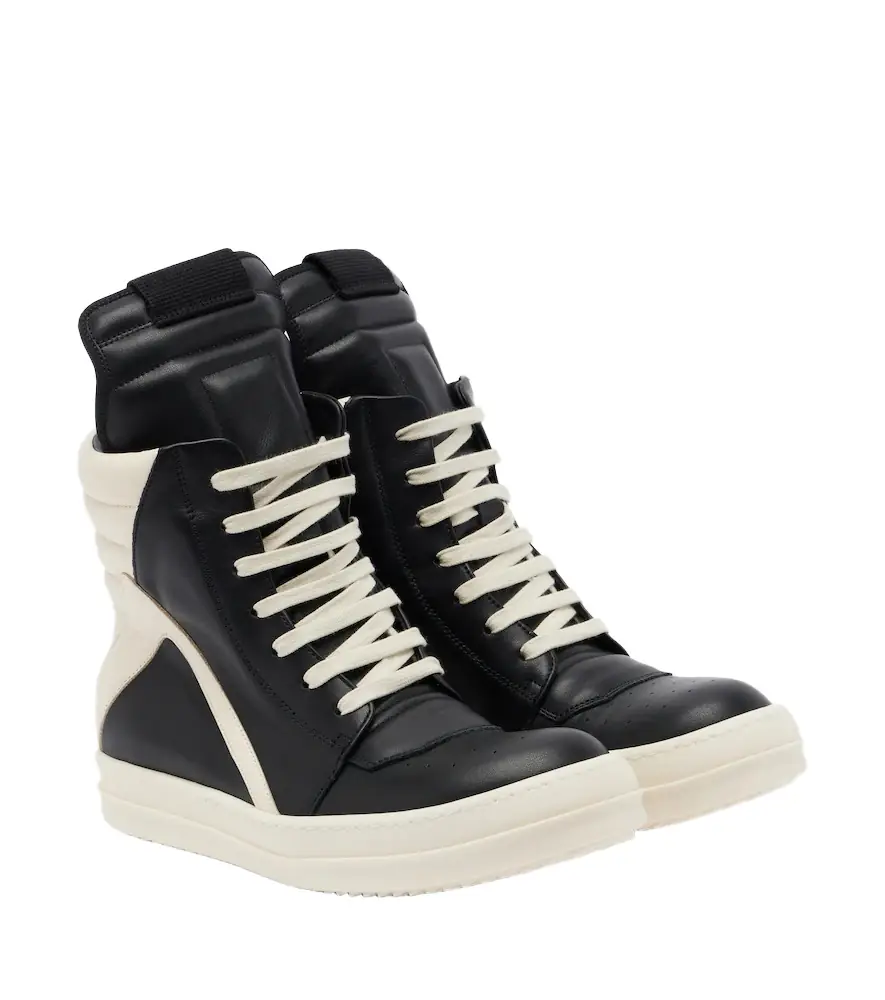 Rick Owens Geobasket leather sneakers - Women's Shoes