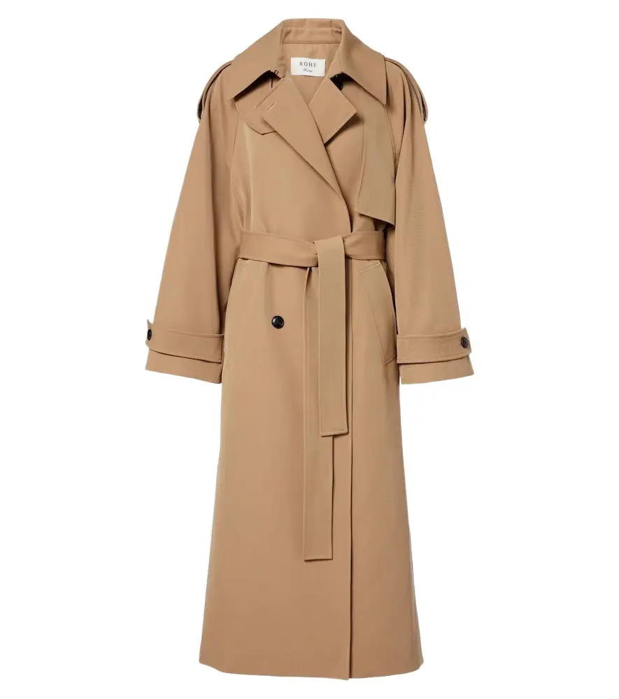 Rohe Róhe Cotton and wool-blend belted coat