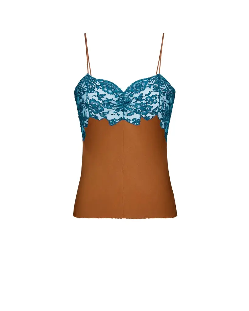 Yves Saint Laurent Laced camisole in silk satin - Women's Clothing