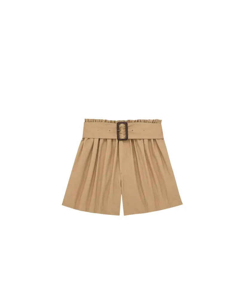 Yves Saint Laurent Paperbag bermuda shorts in cotton - Women's Clothing