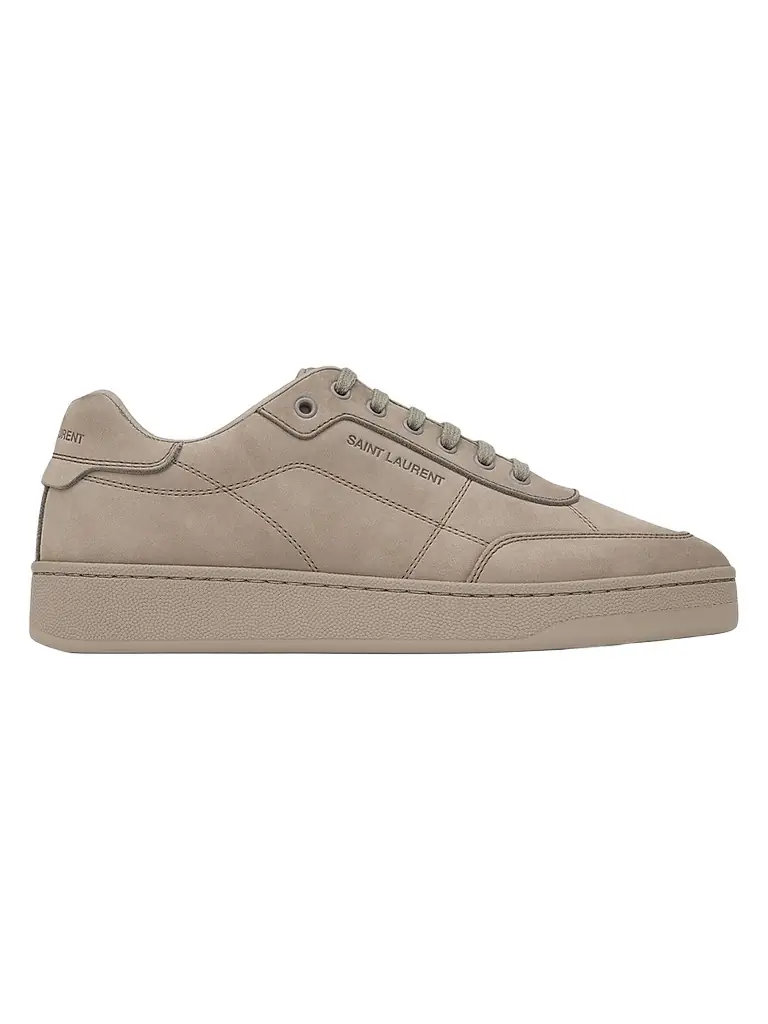 Saint Laurent Men's SL61 Sneakers in Suede - Grey - Women's Clothing