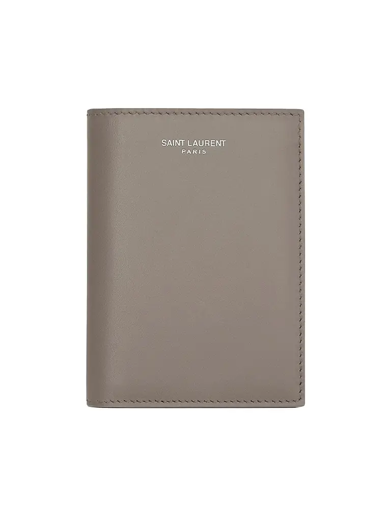 Saint Laurent Men's Credit Card Wallet in Smooth Leather - Light Taupe - Women's Clothing