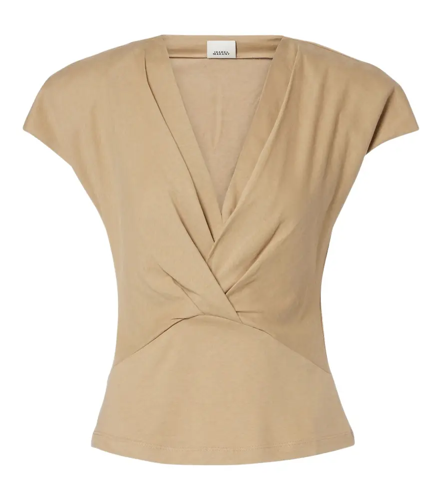 Isabel Marant Nadrine cotton jersey top