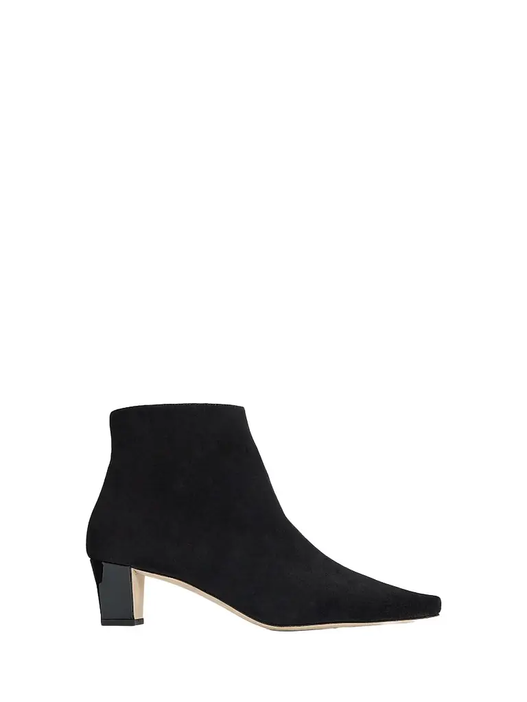 Manolo Blahnik Women's Jaima Suede Ankle Boots - Black - Women's Clothing