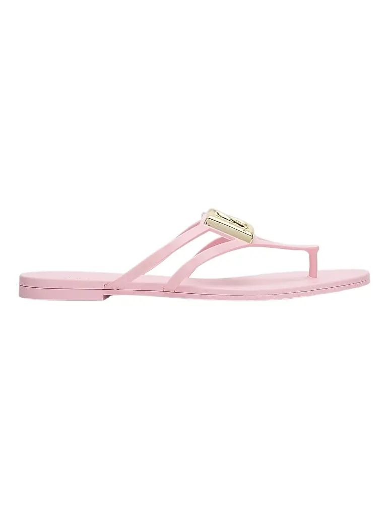 Dolce & Gabbana Women's Logo Jelly Sandals - Pink - Women's Clothing
