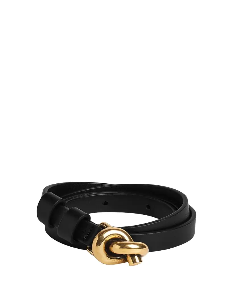 Bottega Veneta Knot Buckle Leather Belt - Women's Accessories