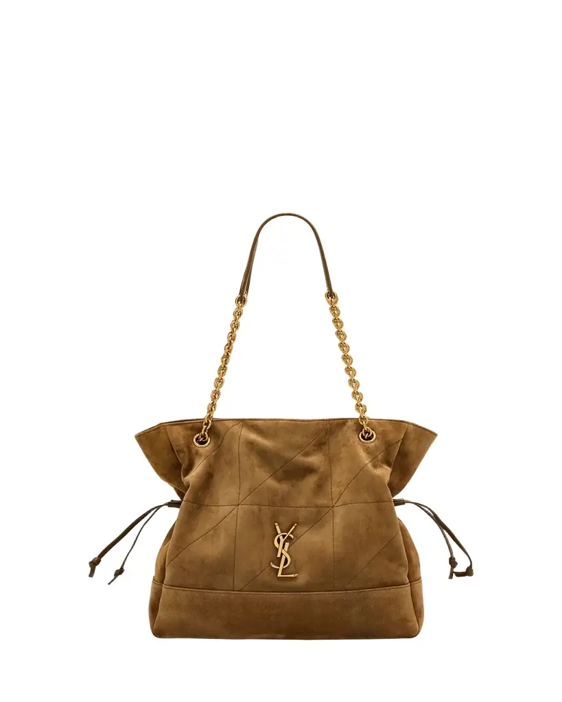 Saint Laurent Jamie 4.3 Medium YSL Tote Bag in Suede - Women's Clothing