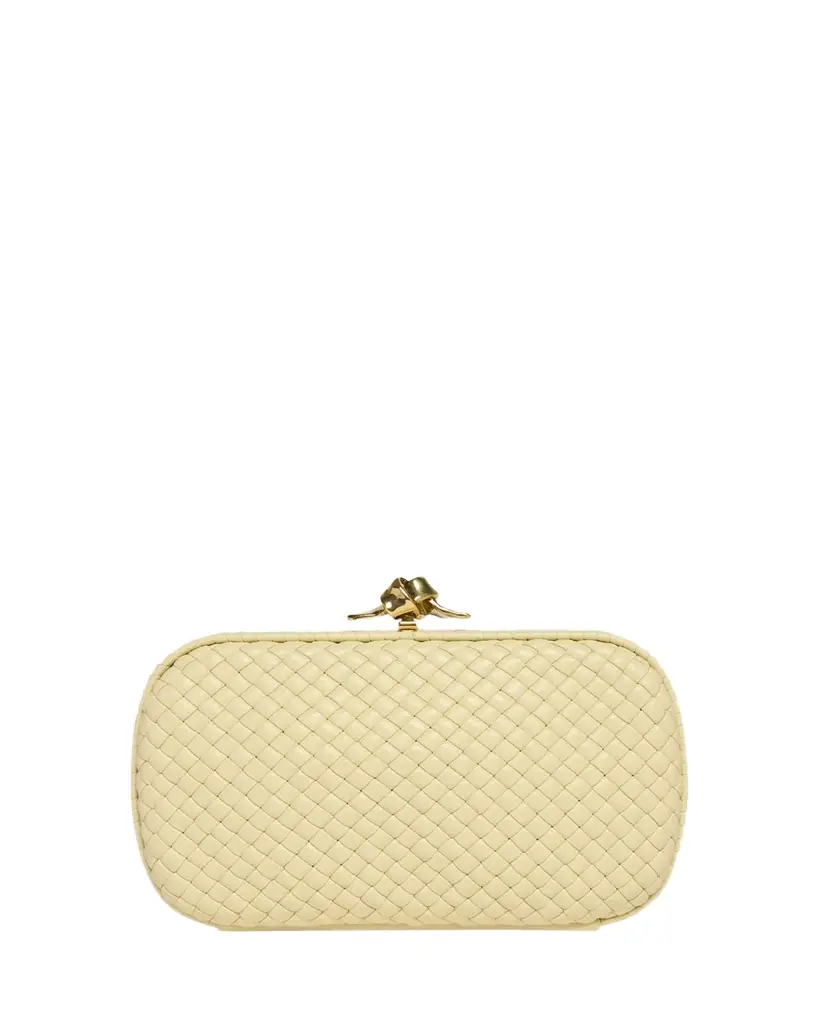 Bottega Veneta Puffy Leather Knot Clutch Bag - Women's Clothing