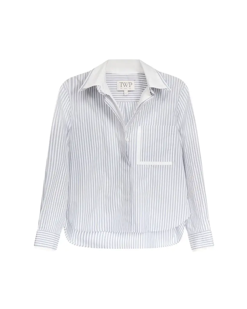 TWP Double Layer Boyfriend Shirt - Women's Clothing