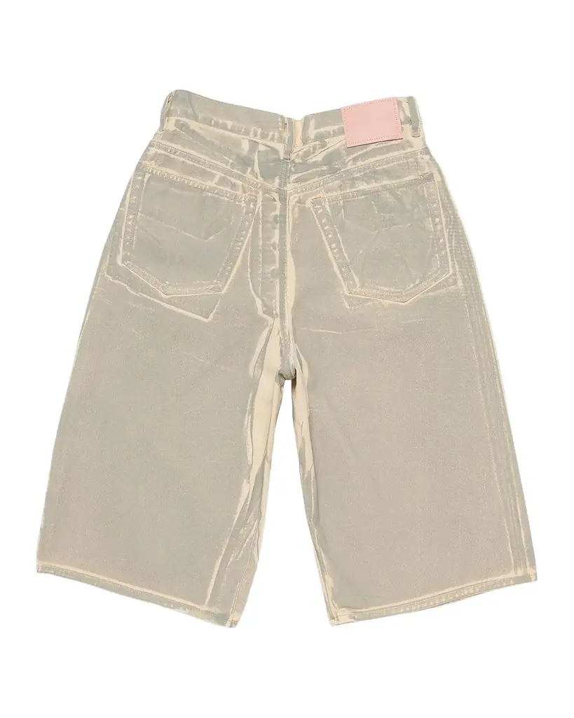 Acne Studios Men 's Printed Cotton Denim Shorts - Women's Clothing