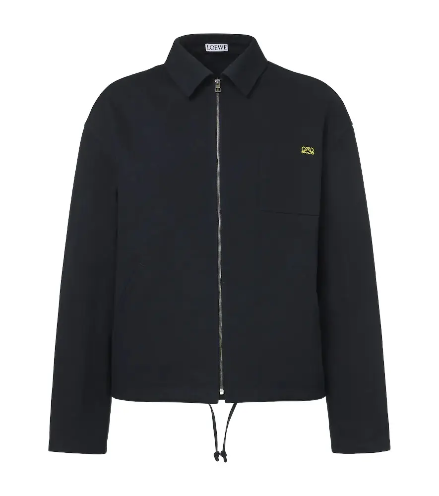 Loewe Logo embroidered cotton jacket - Women's Clothing