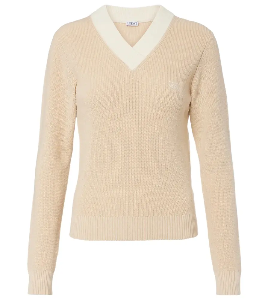 Loewe Double L cotton and wool sweater