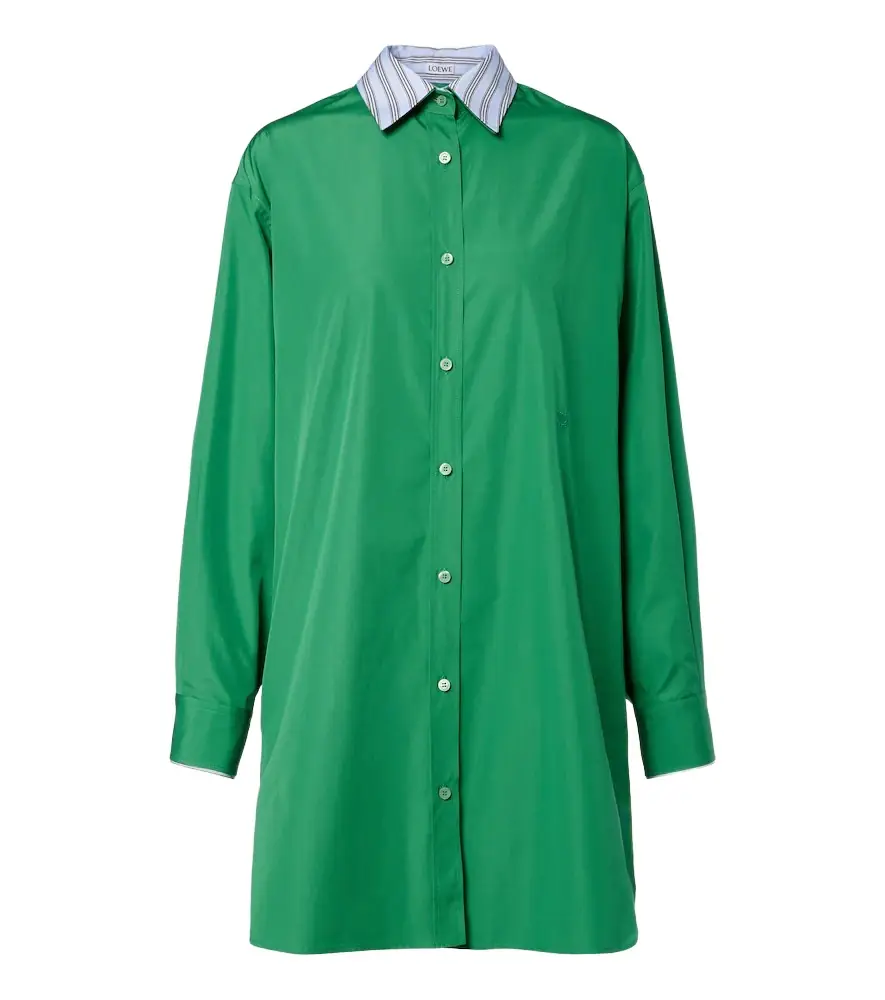 Loewe Double L cotton poplin shirt dress