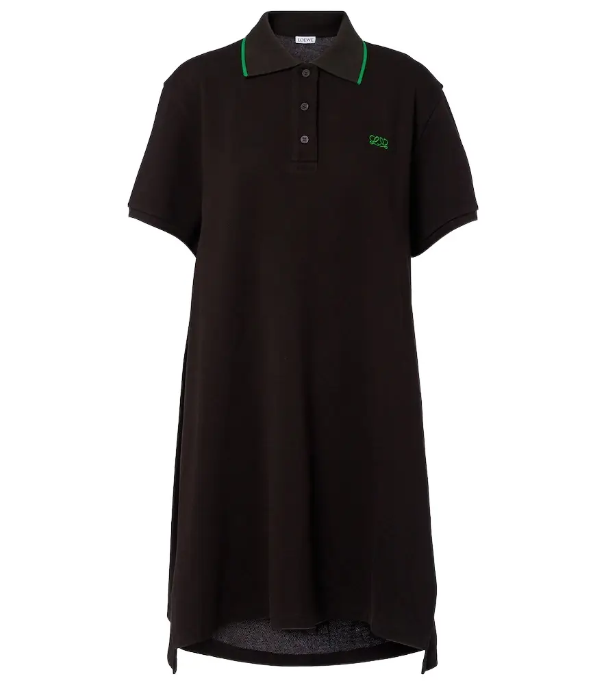 Loewe Double L cotton polo piqué dress