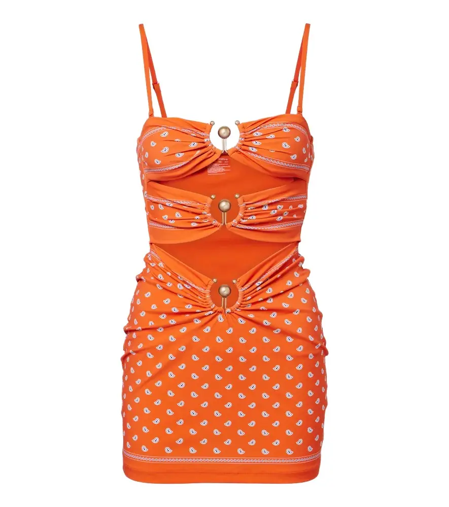 Christopher Esber Orbit bandana cutout minidress