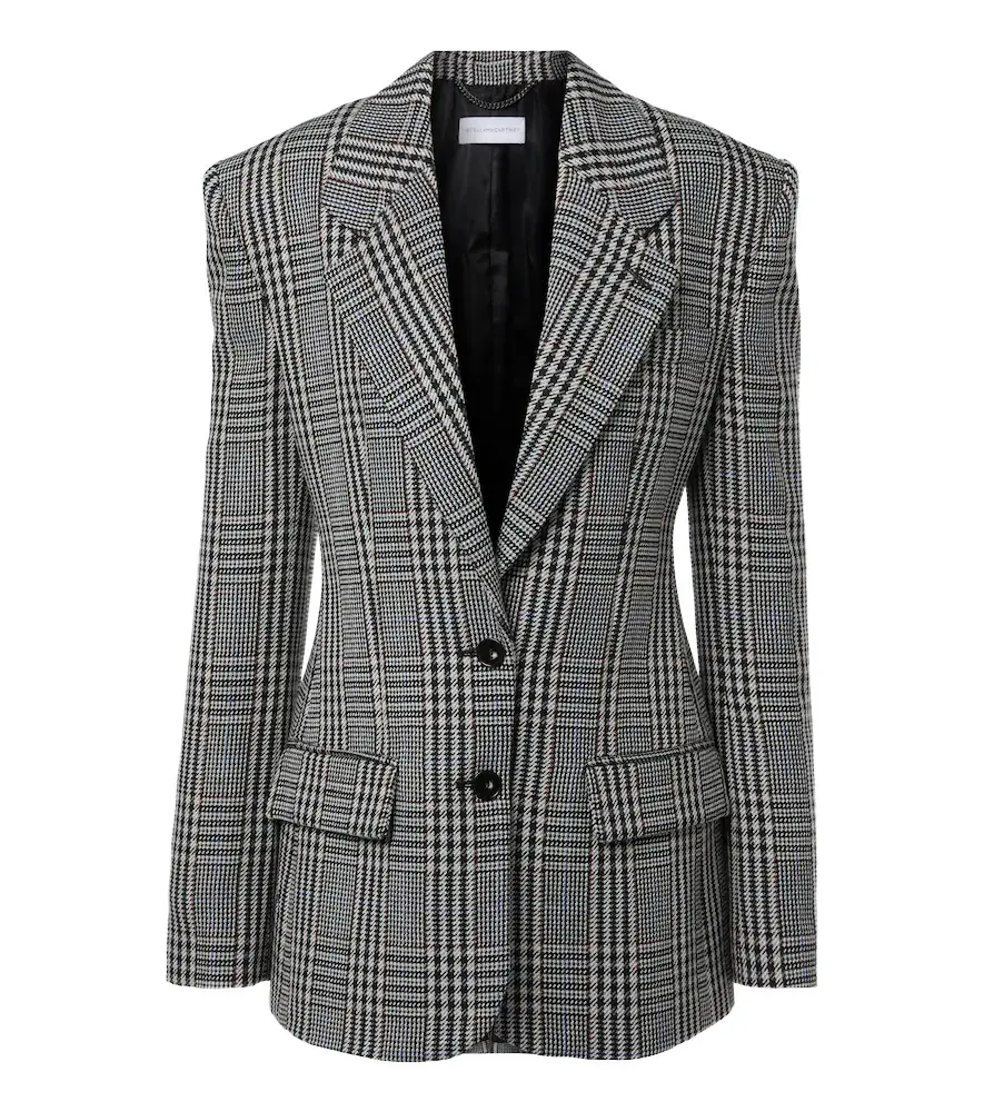 Stella McCartney Checked wool blazer - Women's Clothing