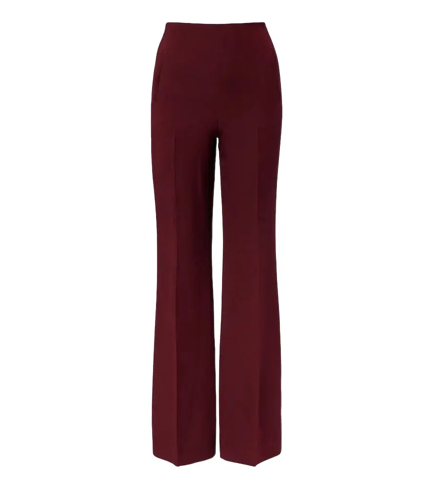 Roland Mouret Wool and silk wide-leg pants