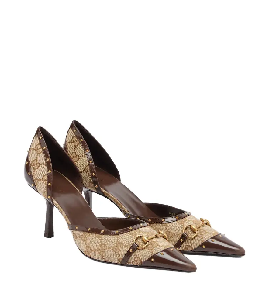 Gucci Savoy GG canvas pumps