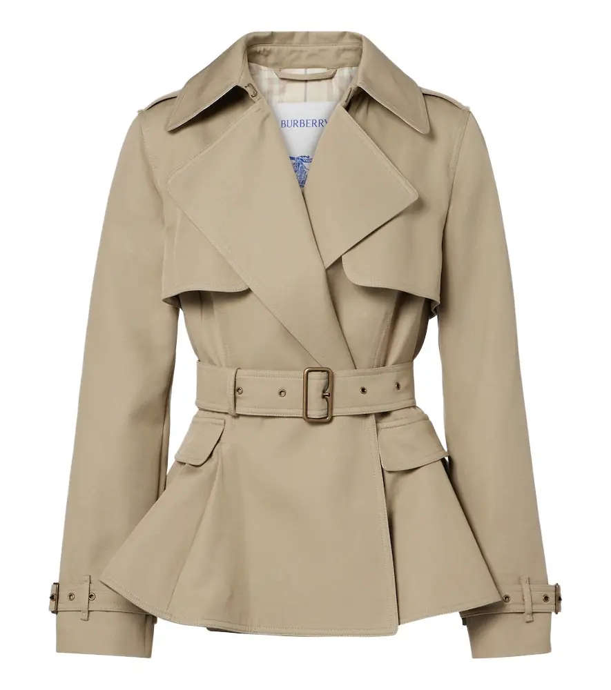 Burberry Belted cotton jacket - Women's Clothing