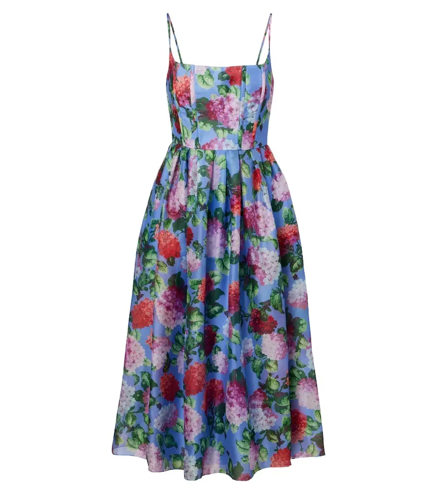 Carolina Herrera Floral silk crêpe cocktail dress - Women's Clothing