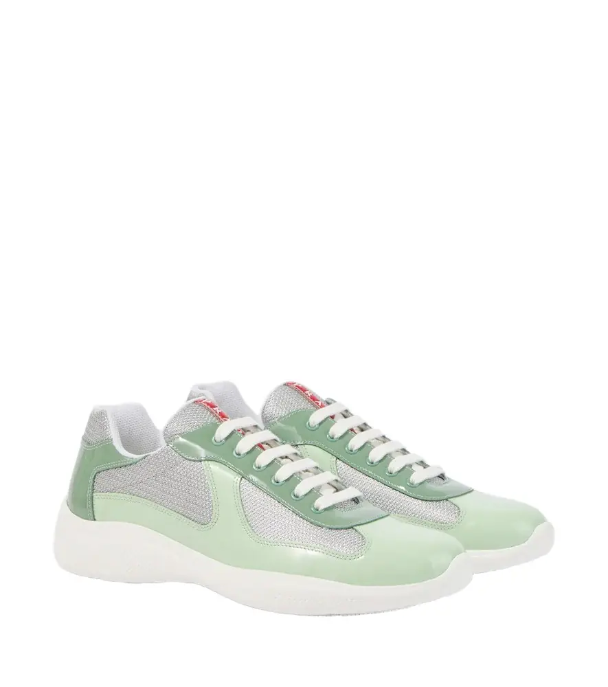 Prada America's Cup leather-trimmed sneakers - Women's Shoes
