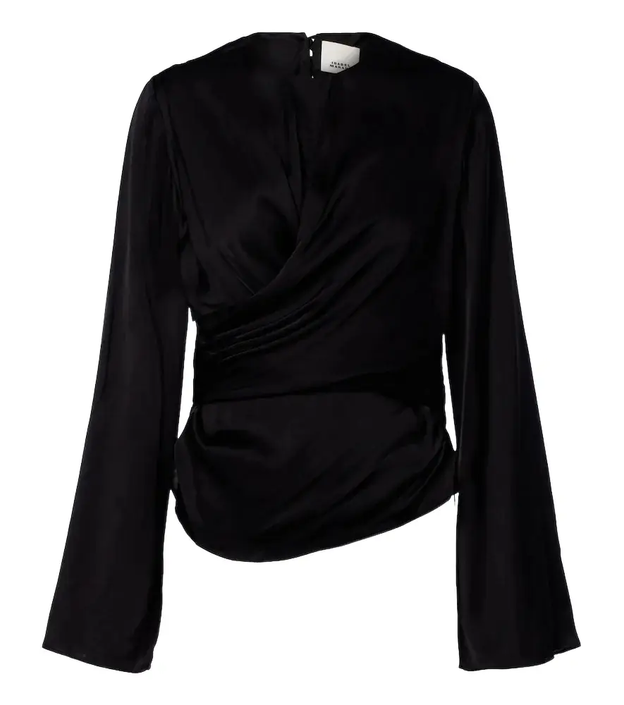 Isabel Marant Neame draped satin top