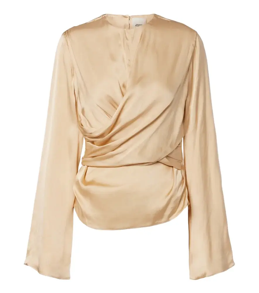 Isabel Marant Neame draped satin top