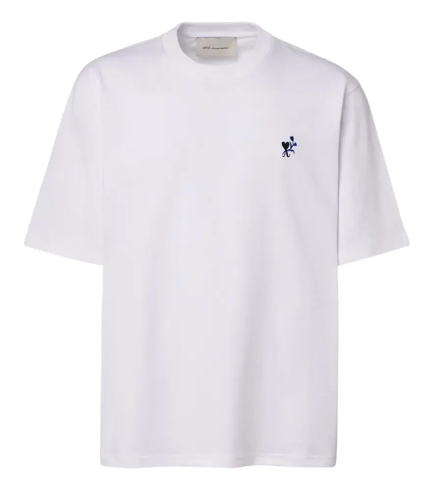 Ami Paris Ami De Caur Tulipe cotton jersey T-shirt - Women's Clothing