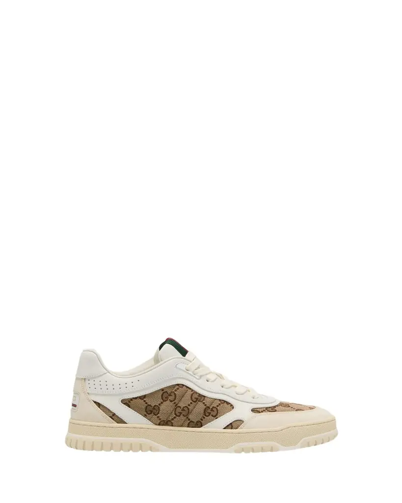 Gucci ReWeb GG Low-Top Leather Sneakers - Women's Clothing
