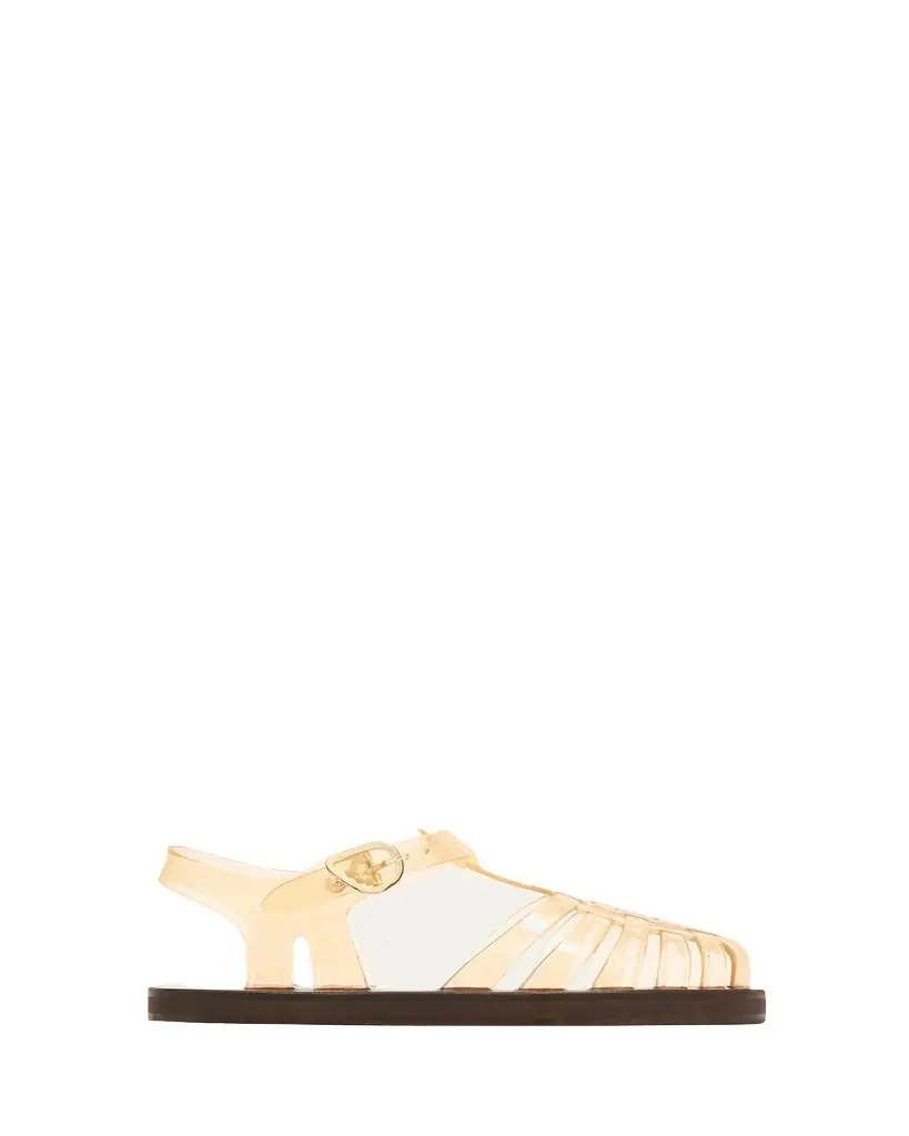 Ancient Greek Sandals Homeria Transparent Jelly Fisherman Sandals - Women's Clothing