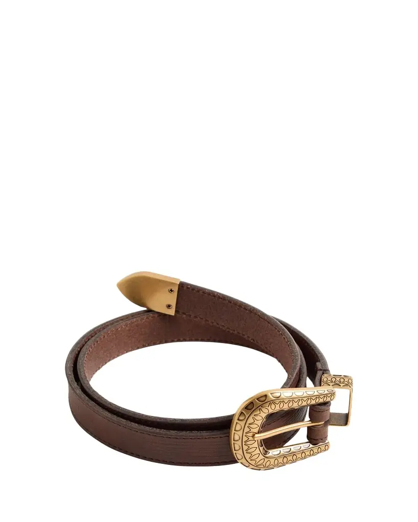 Valentino Garavani VLogo Signature Engraved Leather Belt, 20mm