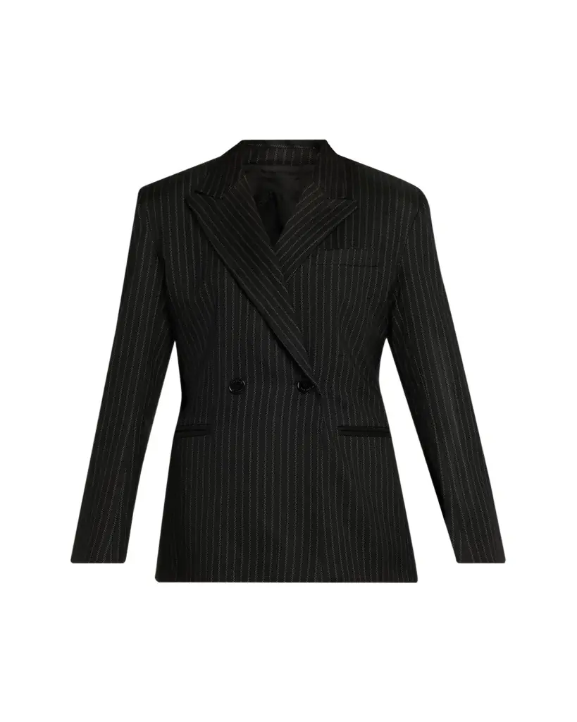 Isabel Marant Ranya Pinstripe Double-Breasted Jacket - Women's Clothing