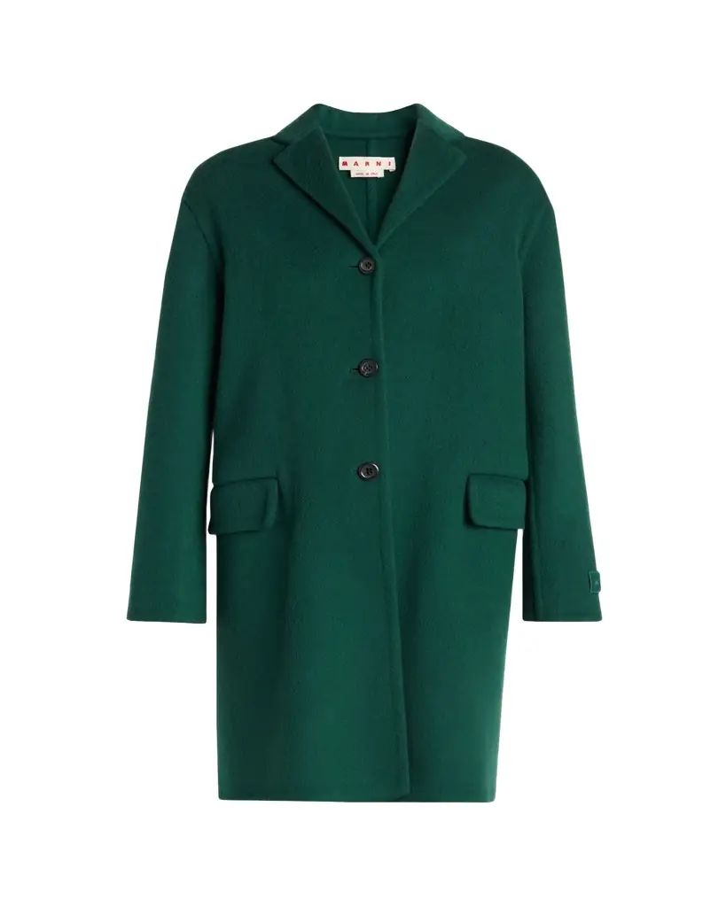 Marni Wool-Cashmere Long Coat - Women's Clothing