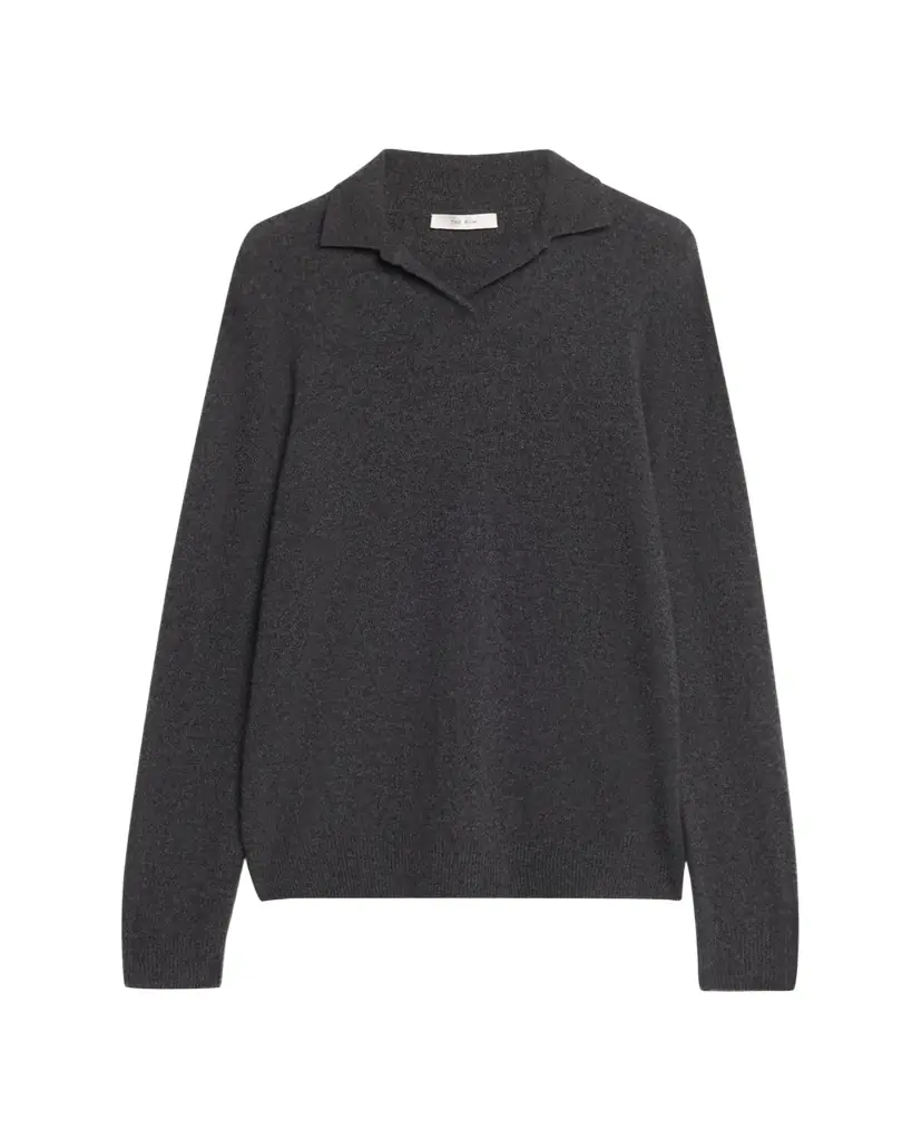 THE ROW Oashi Cashmere Knit Polo Top - Women's Clothing