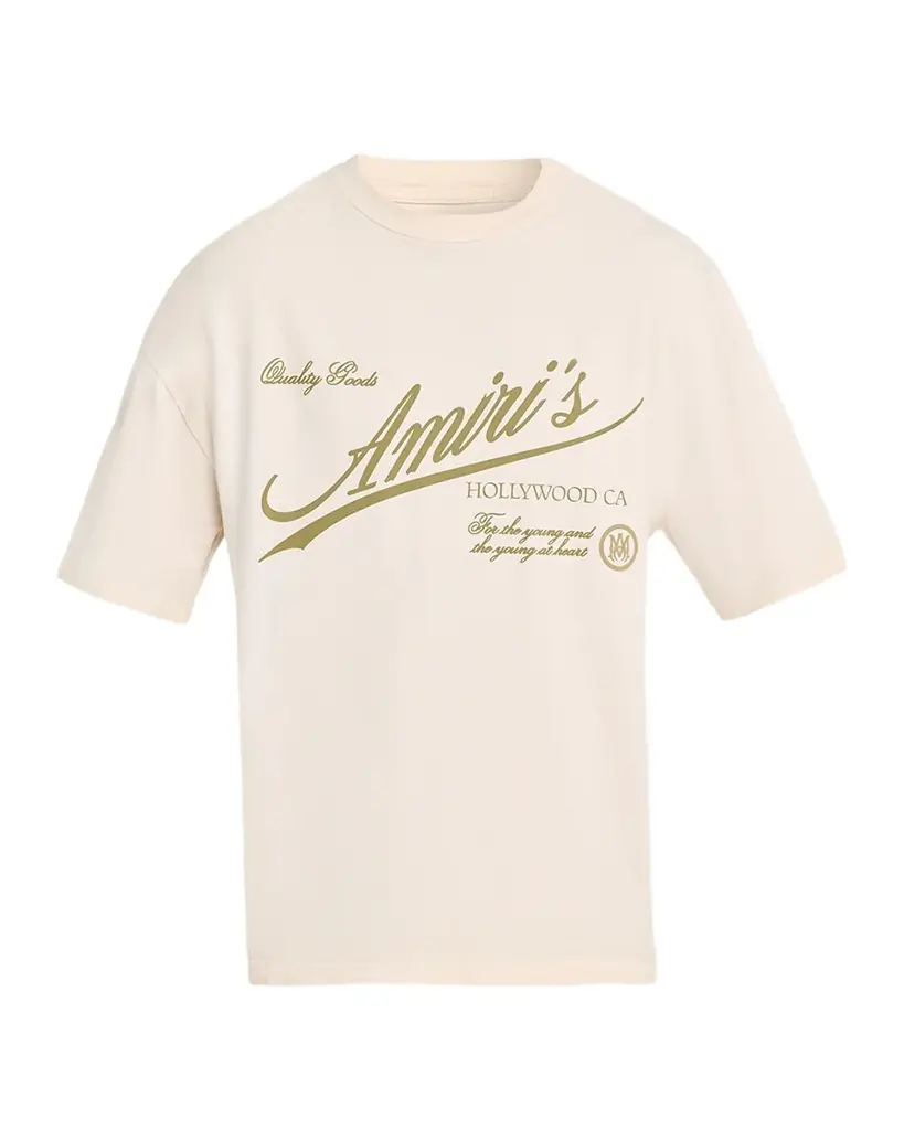 Amiri Men 's Quality Goods Crewneck T-Shirt - Women's Clothing