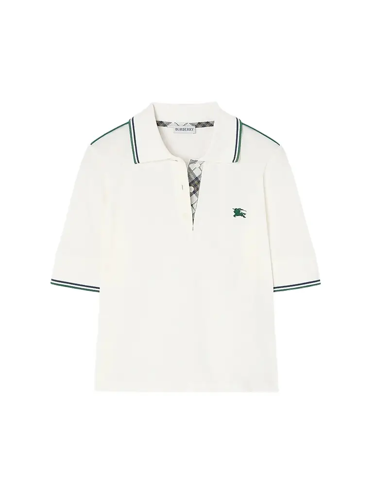 Burberry Women's Billie Sporty Polo Shirt - Chalk - Women's Clothing
