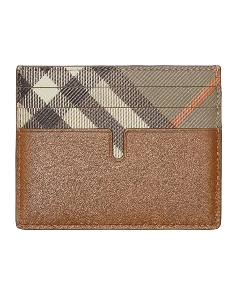 Burberry Men 's Tall Pop Check Card Case - Women's Accessories