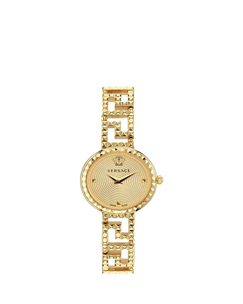 Versace 28mm Greca Goddess Watch with Bracelet Strap, Gold Plated - Women's Jewelry And Watches