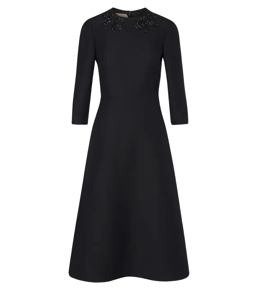 Valentino Crepe Couture embellished midi dress - Women's Clothing