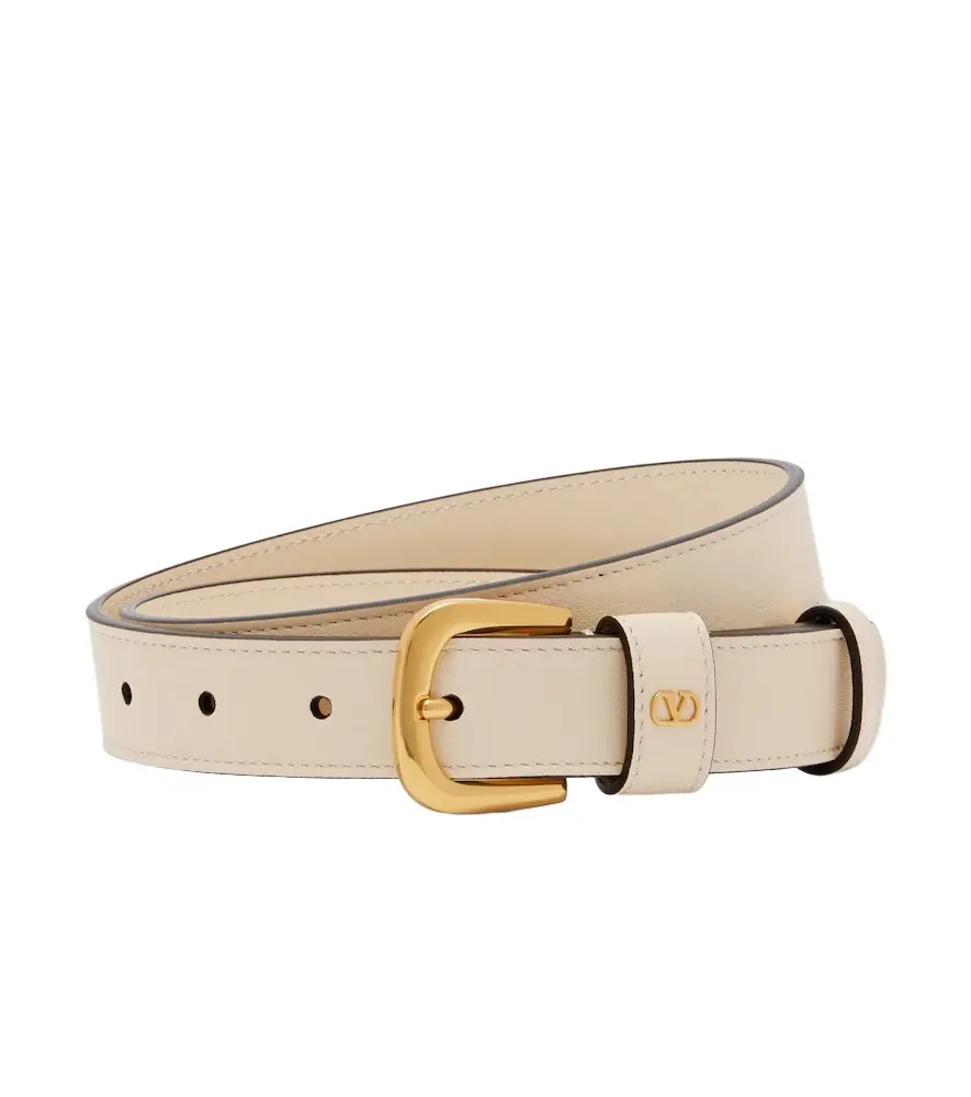Valentino Garavani VLogo leather belt - Women's Accessories
