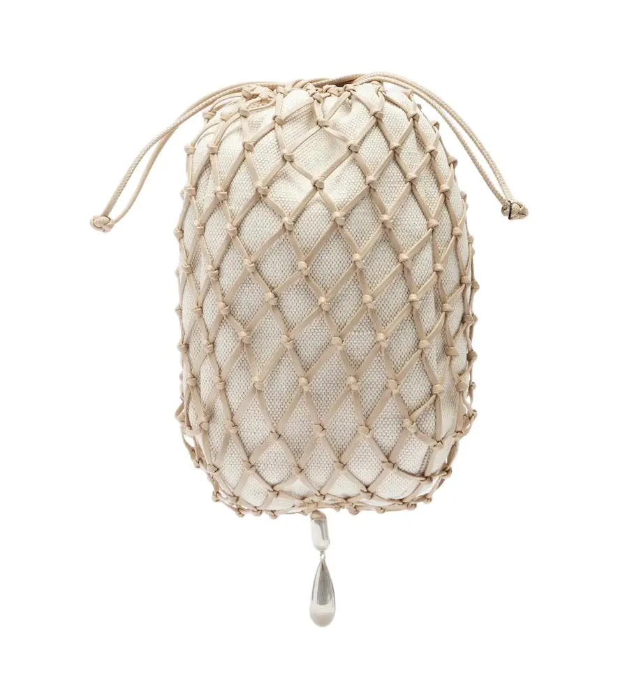 Savette Macramé Small leather pouch - Women's Bags