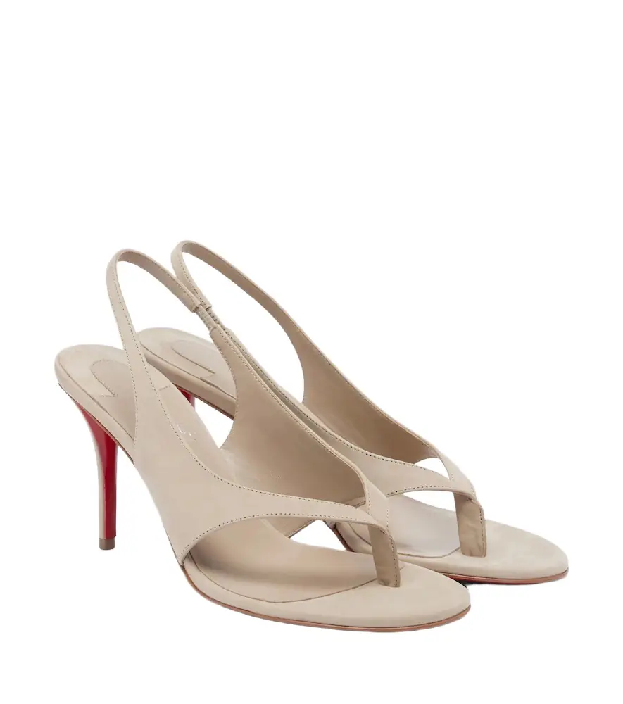 Christian Louboutin Miss Z suede thong sandals - Women's Shoes