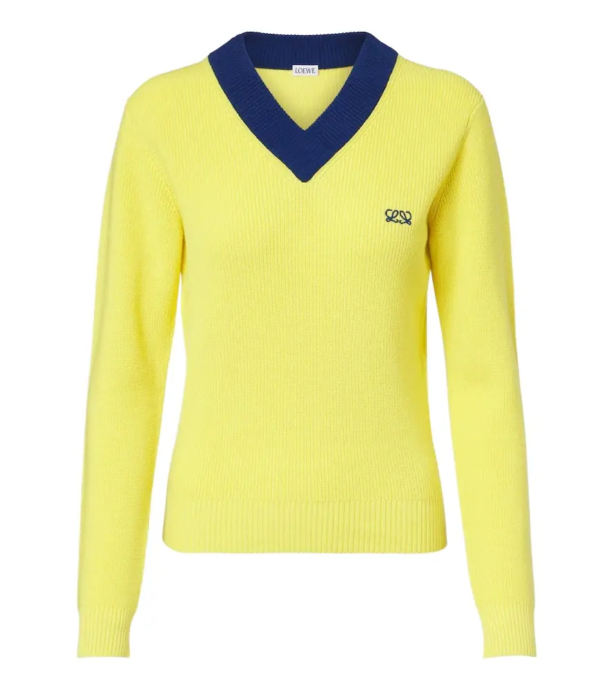 Loewe Double L cotton and wool sweater - Women's Clothing