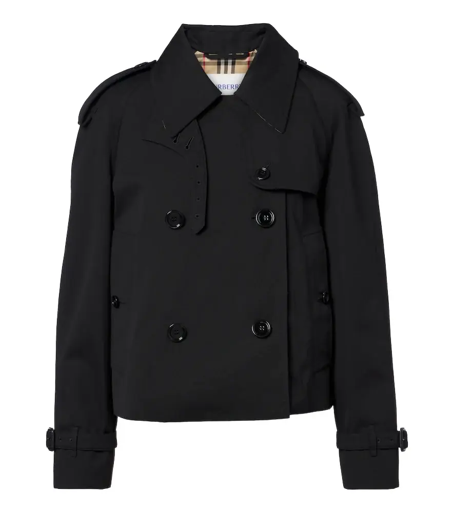 Burberry Double-breasted cotton gabardine jacket - Women's Clothing