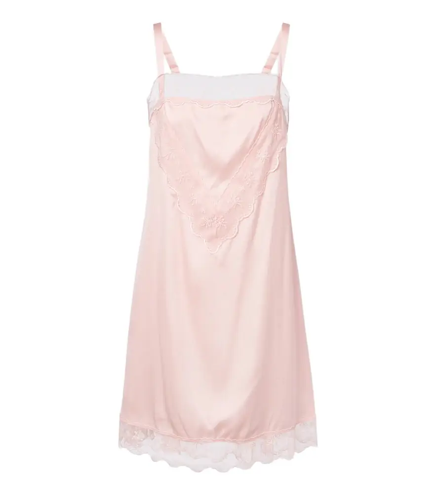 Simone Rocha Lace-trimmed satin slip dress - Women's Clothing